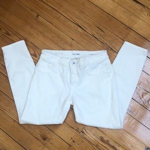 DL 1961 Florence Cropped White Jeans 27 STRETCH